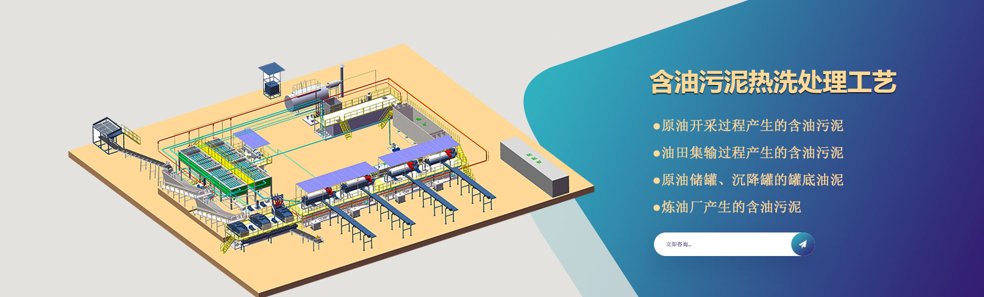 含油污泥处理系统banner